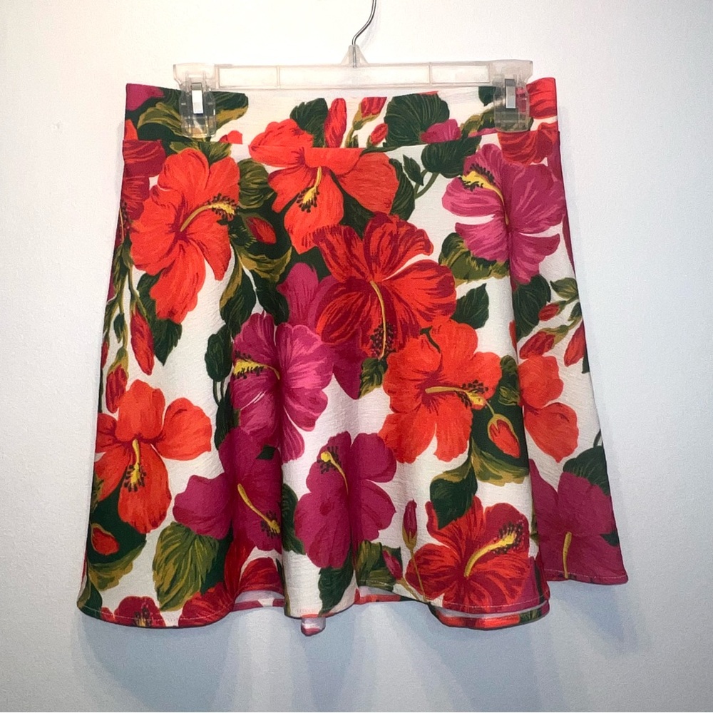 Show Me Your Mumu Camille Hawaiian Floral Mini Skirt Size Large
